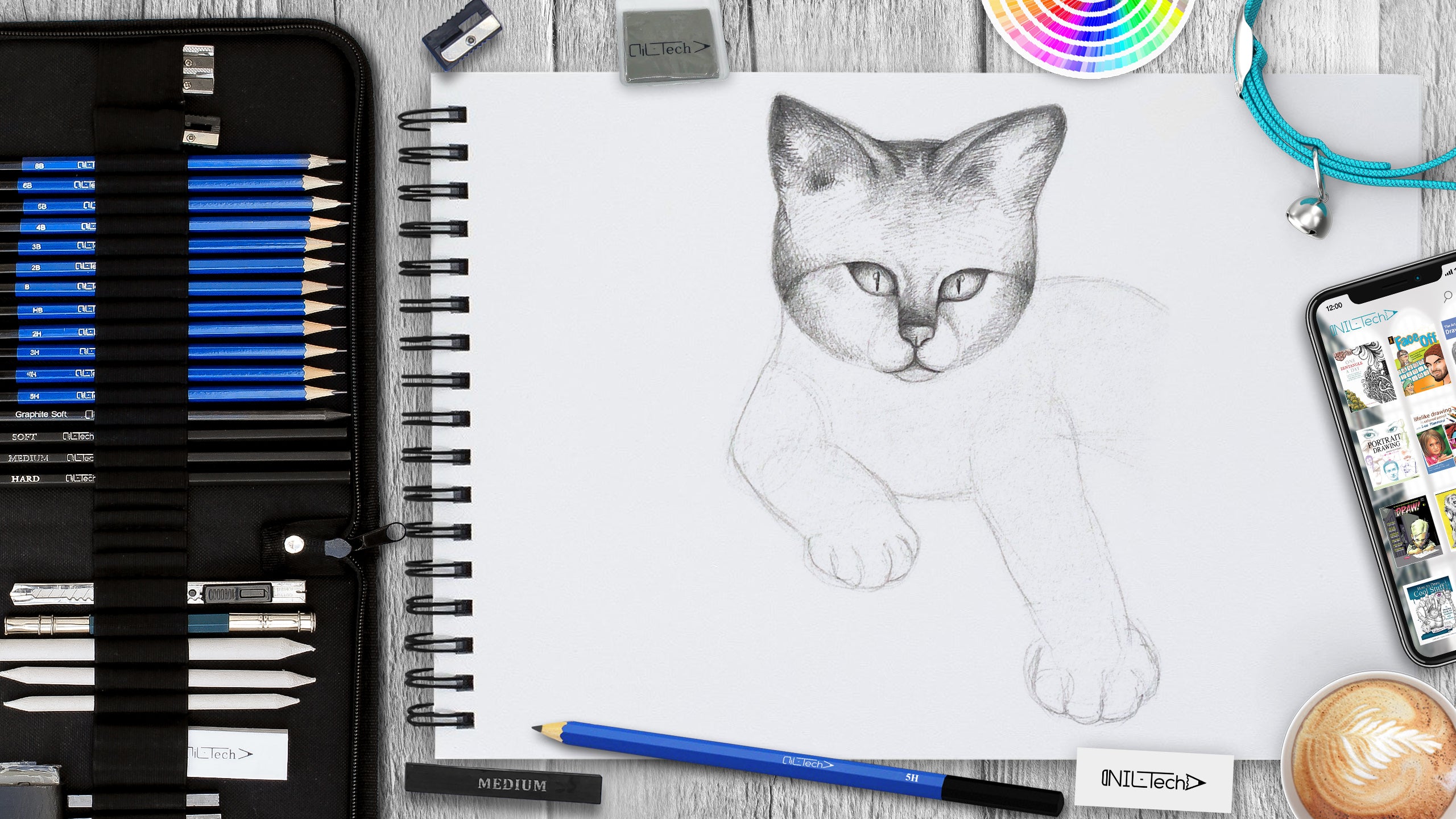 Cat Drawing Tutorial - How to draw a Cat step by step